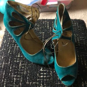 Teal Seychelles heels
